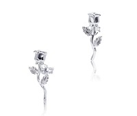 Precious Rose Silver Stud Earring STS-3228